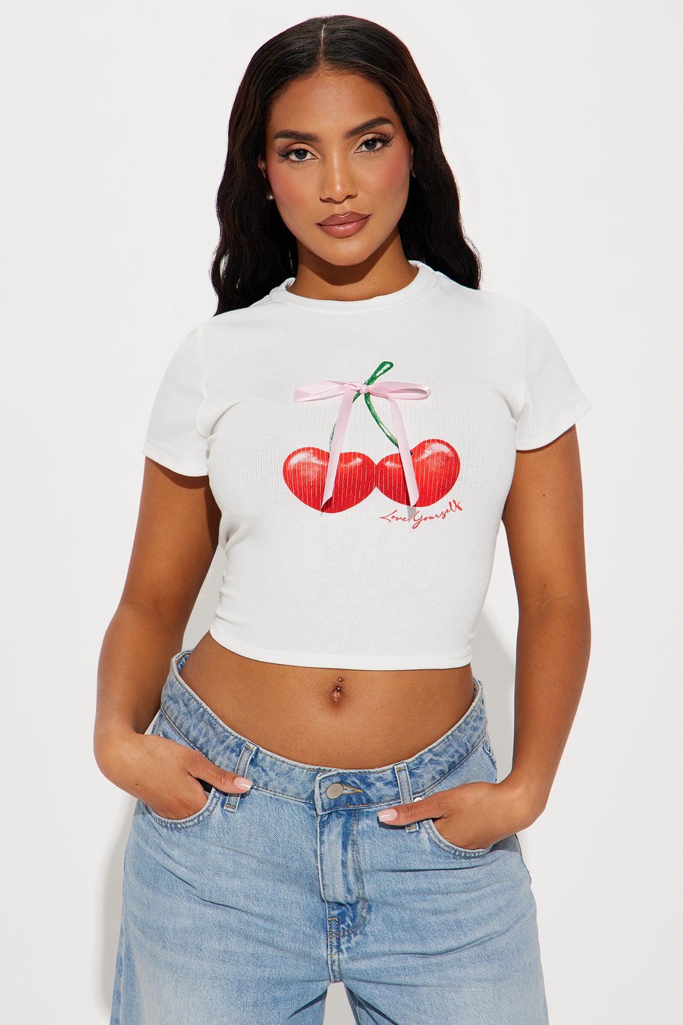 Sweet Like Me Cherry Top - Ivory | Fashion Nova