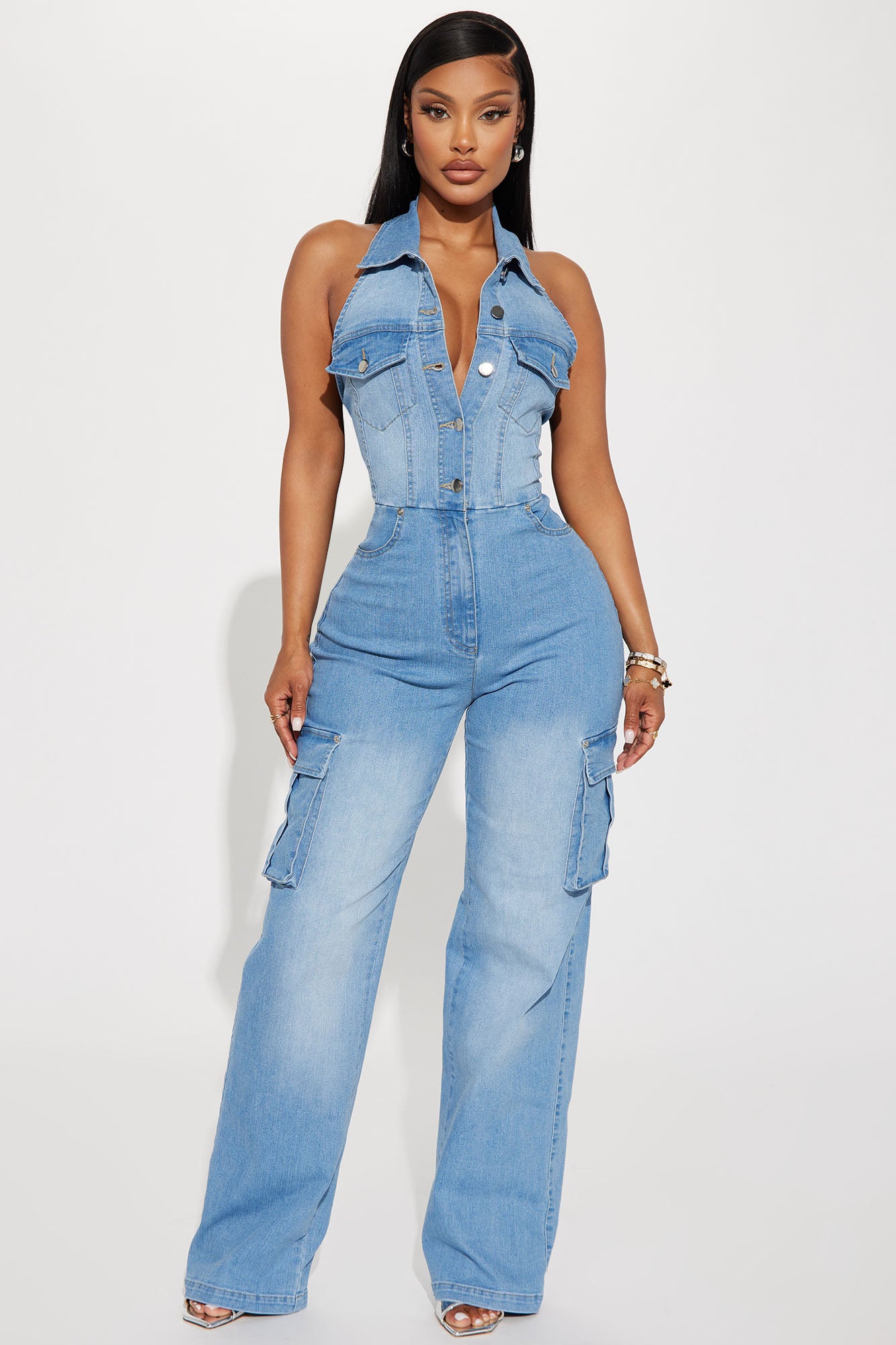 Madelaine Denim Jumpsuit - Denim | Fashion Nova