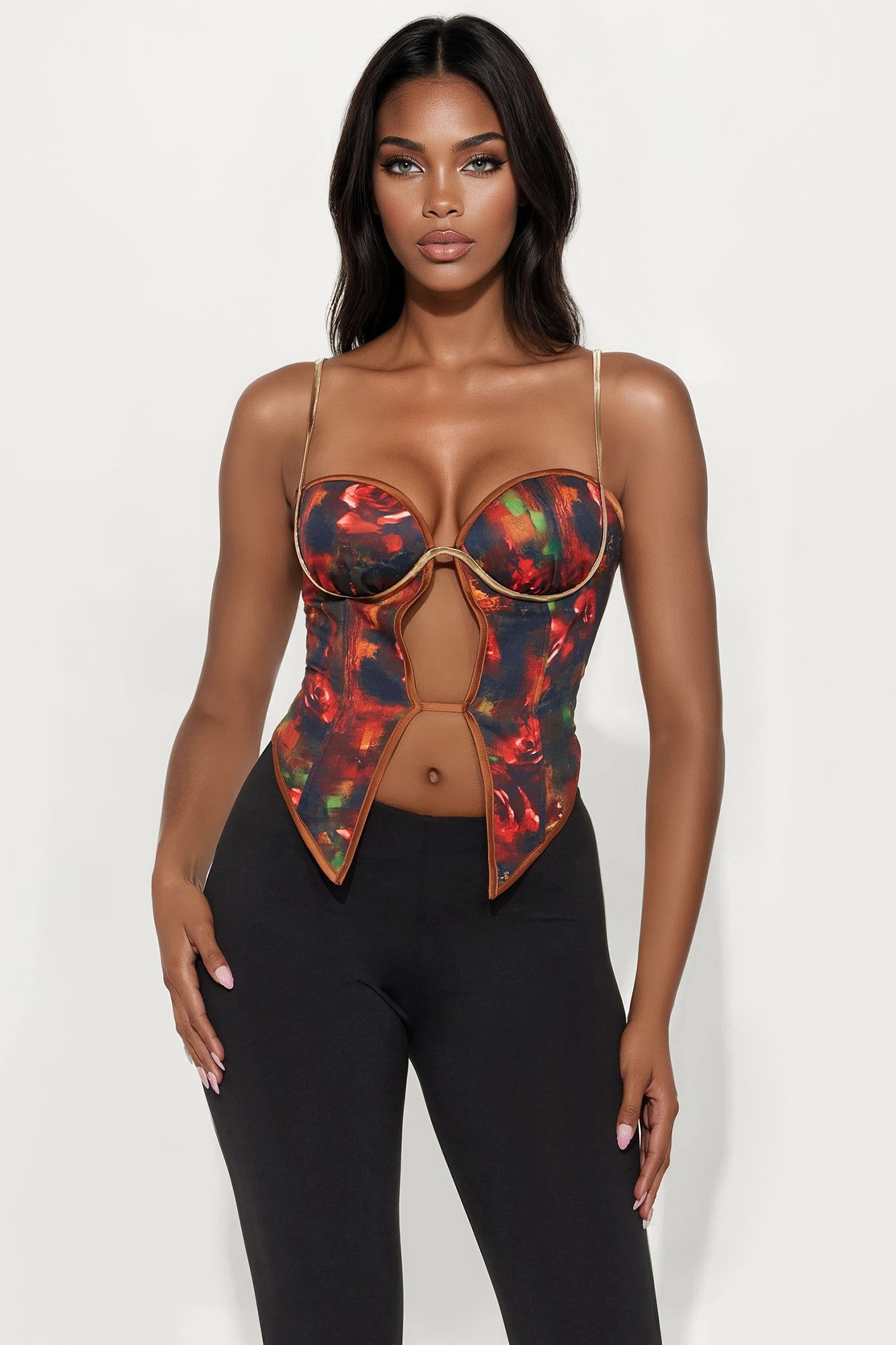 Flower Fairy Chain Strap Corset - Multi Color | Fashion Nova