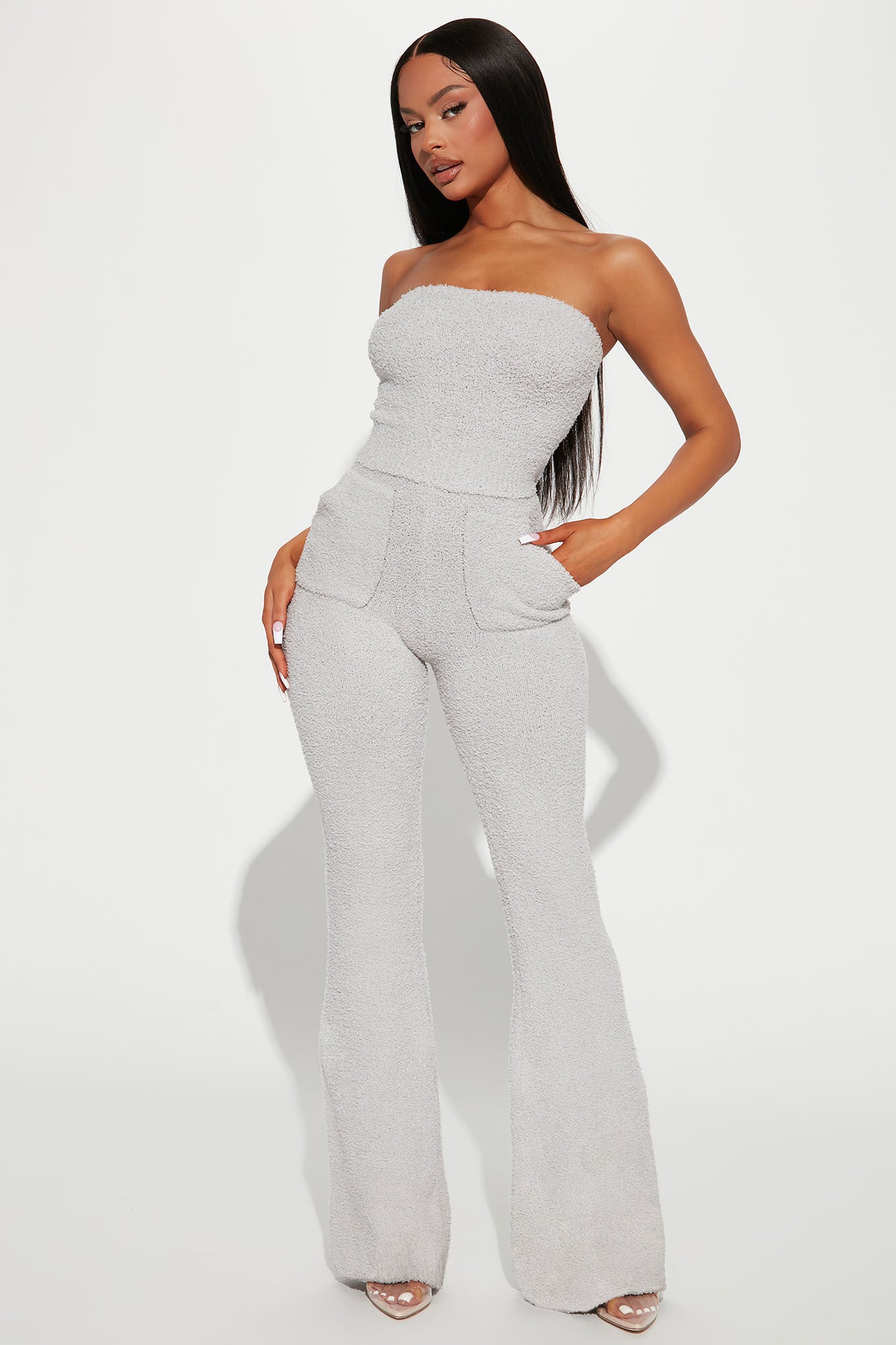 Camilla Cozy Jumpsuit - Grey | Fashion Nova