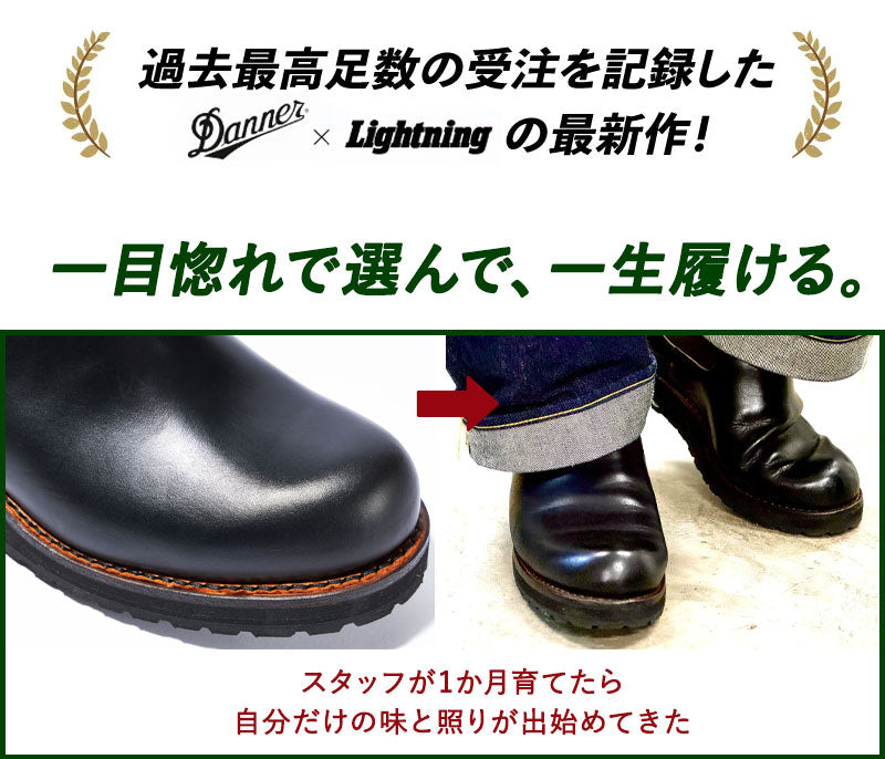 Lightning30周年企画】Danner × Lightning サイドゴア ショートブーツ
