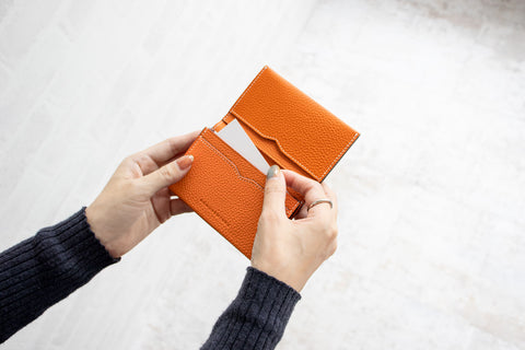 新作】オレンジ(ビジネスカードケース[名刺入れ])