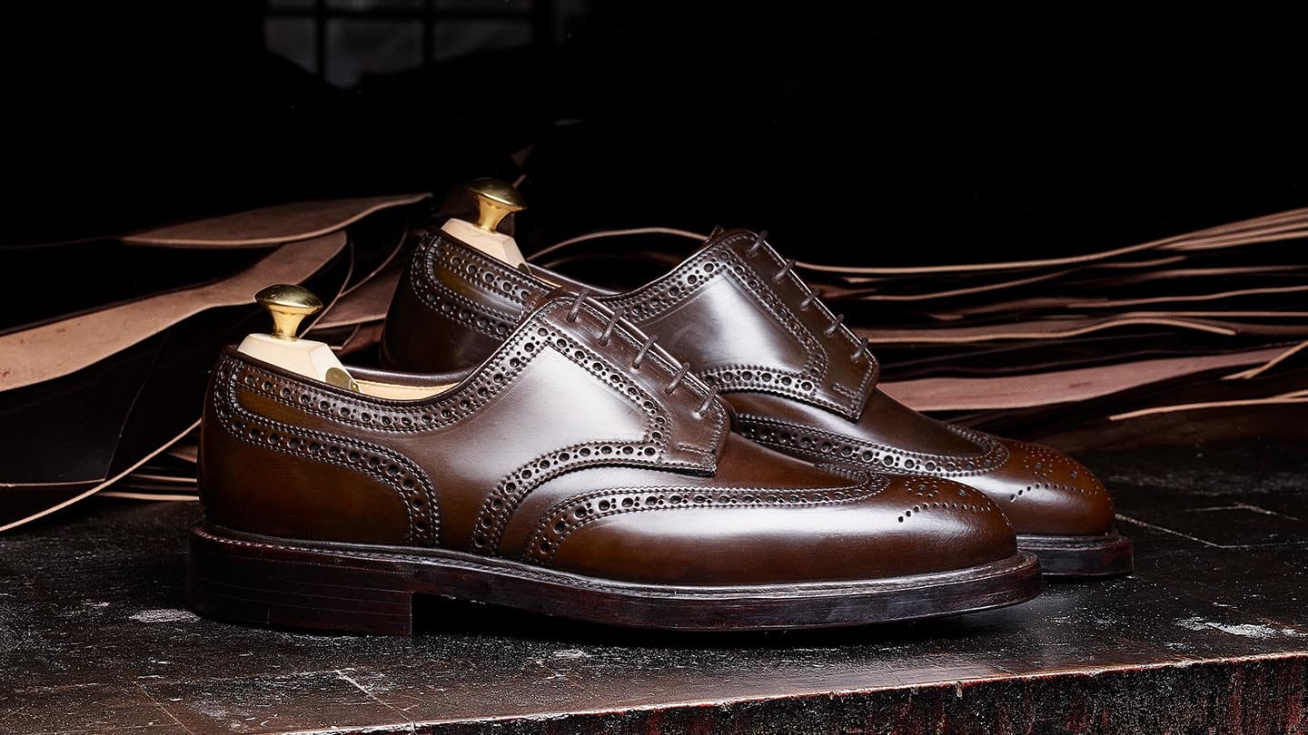 ケンゴン？ CROCKETT&JONES ブラウンレザーシューズ UK7 1/2 ケンゴン