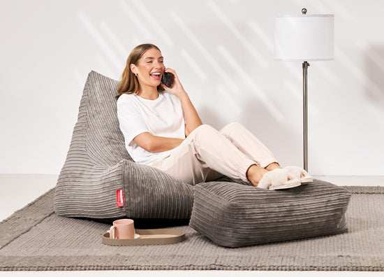 LoungePugラウンジャービーズクッション-クラシックコーデュロイ