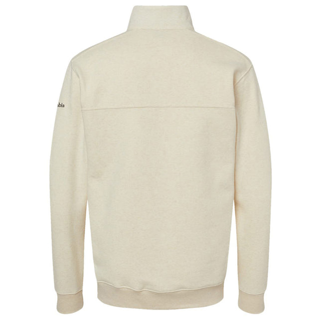 Columbia Men's Dark Stone Heather Great Hart Mountain III Half-Zip Pul