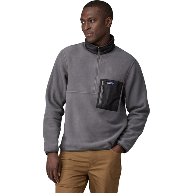 Patagonia Men's Forge Grey Retro Pile Half-Snap Fleece Pullover