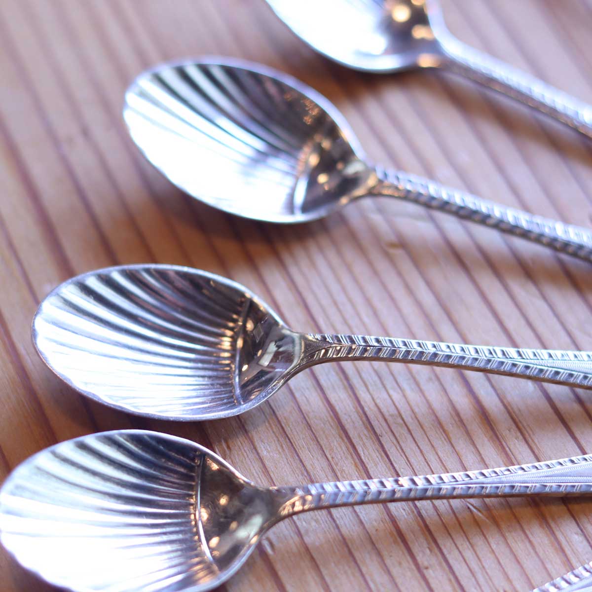 英国アンティーク シルバーティースプーン 6本セット スターリング