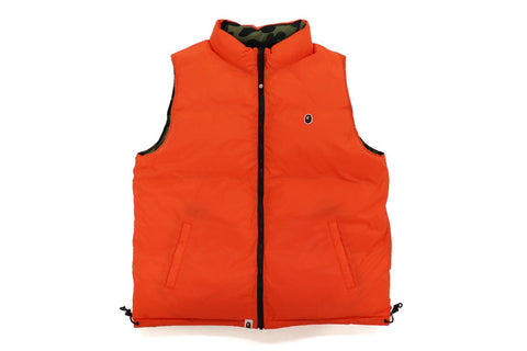 1ST CAMO REVERSIBLE DOWN VEST | bape.com