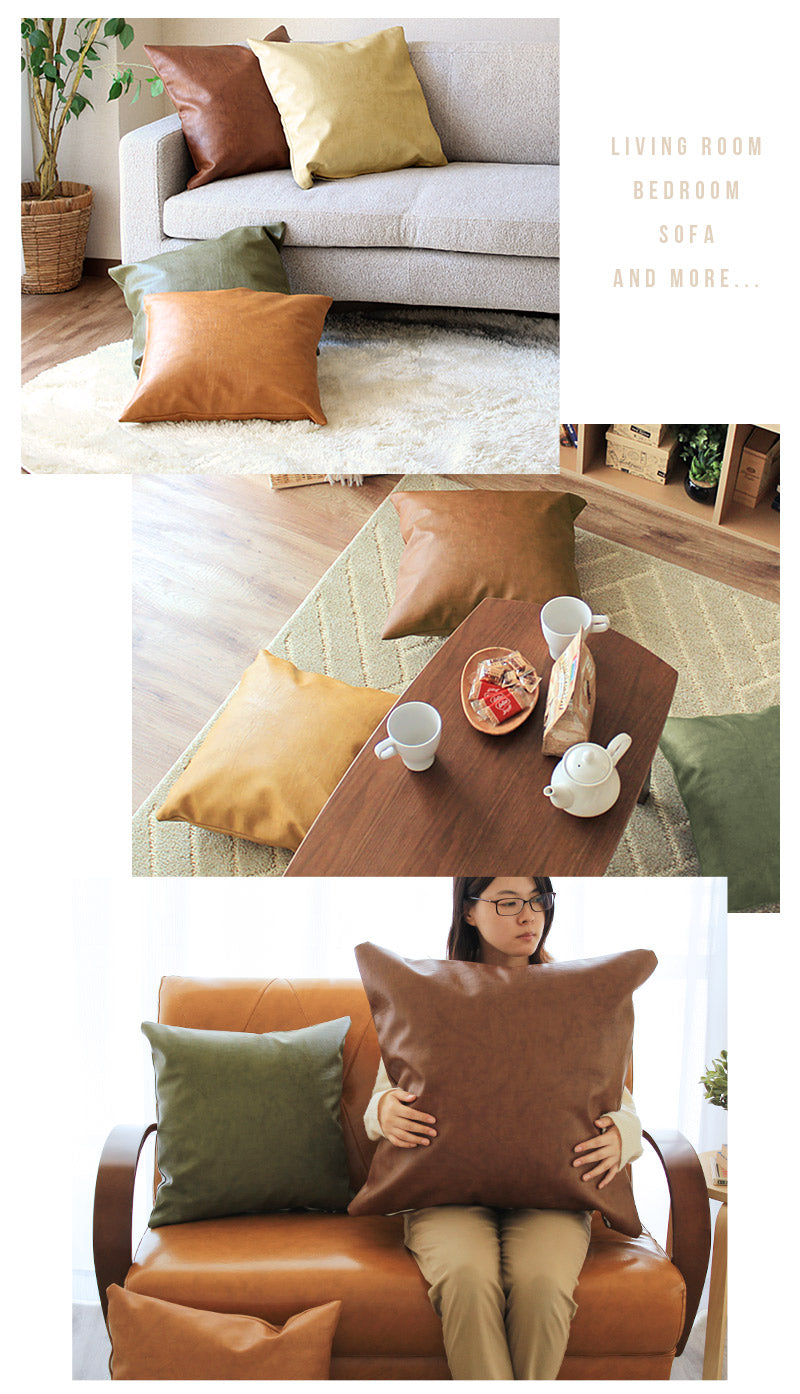 PVCレザークッションカバー ジョゼ（2サイズ） – 【公式】rugoo CARPET