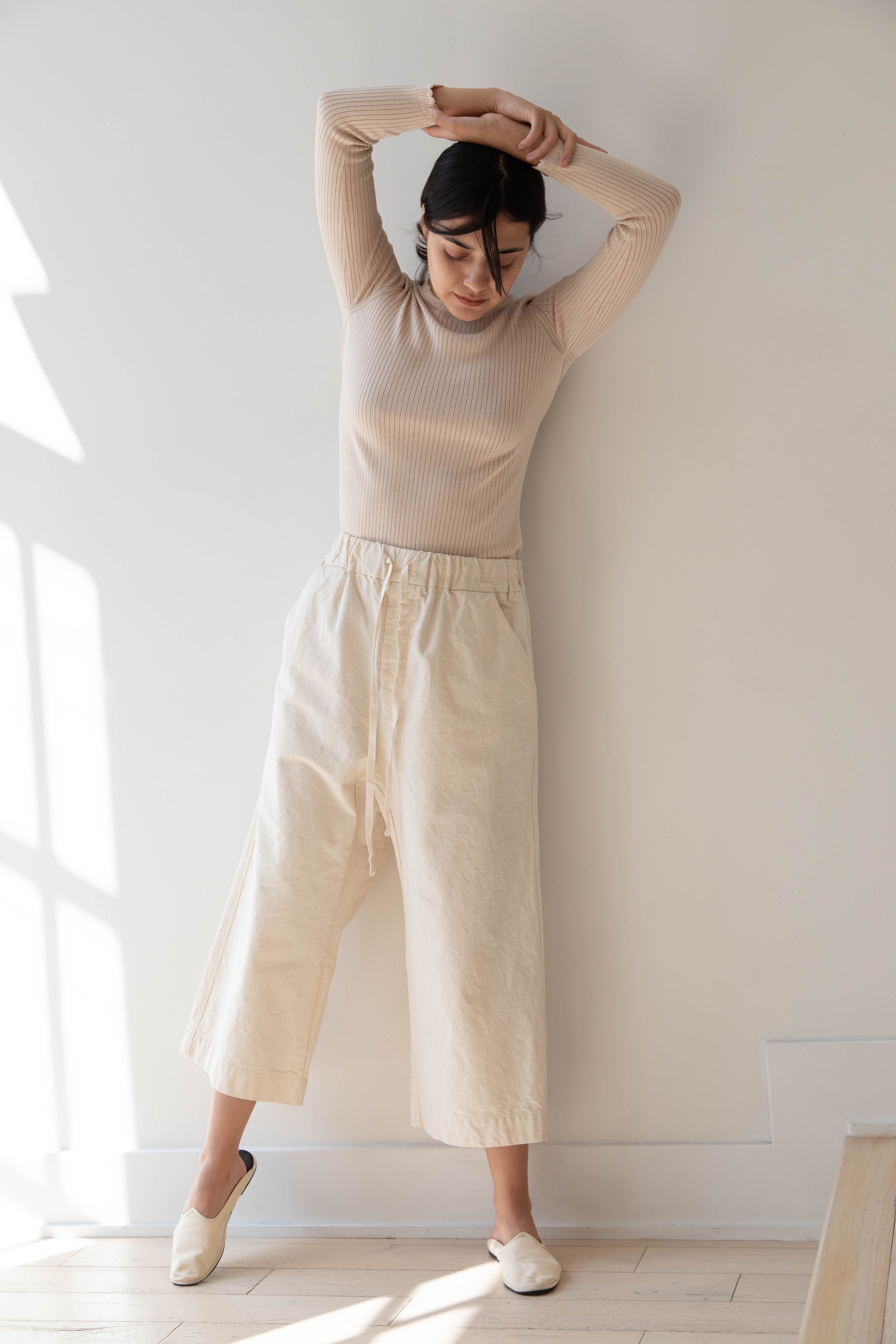 rennes — Album di Famiglia | Wide & Short Trousers RC in Natural