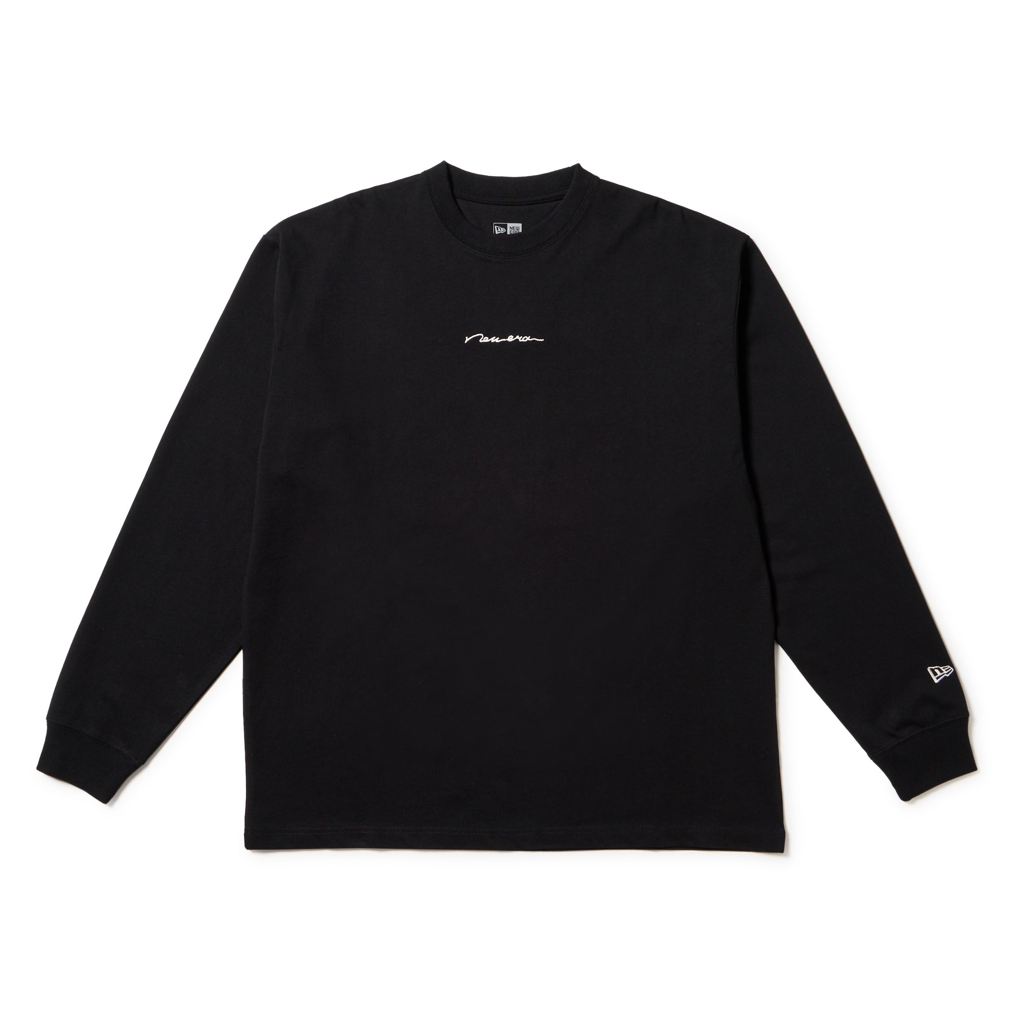 長袖 オーバーサイズド コットン Tシャツ Archive Mix Logo ブラック