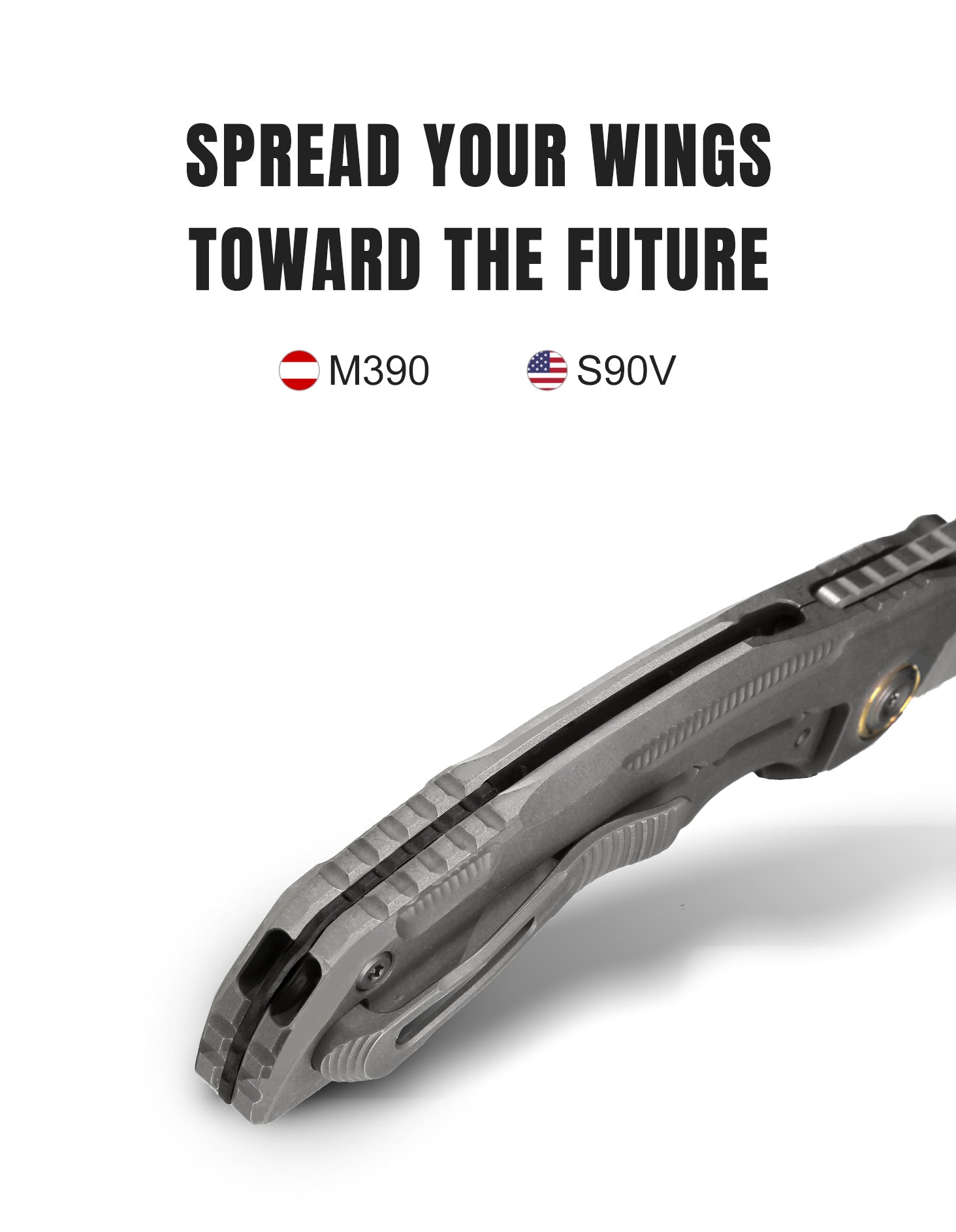 SILVERWING | S90V | Titanium | Limited | ZX-FK01A4 | KIZERX®