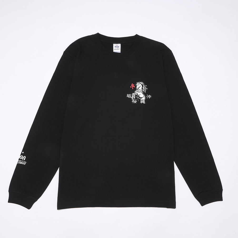 ORION×OLDENTIMES 26初売り】那覇桜坂 ロングスリーブTシャツ ブラック