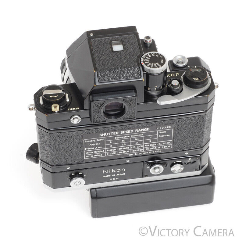 Nikon F Rare Black Photomic FTN w/ F-36 Motordrive & 50mm f1.4