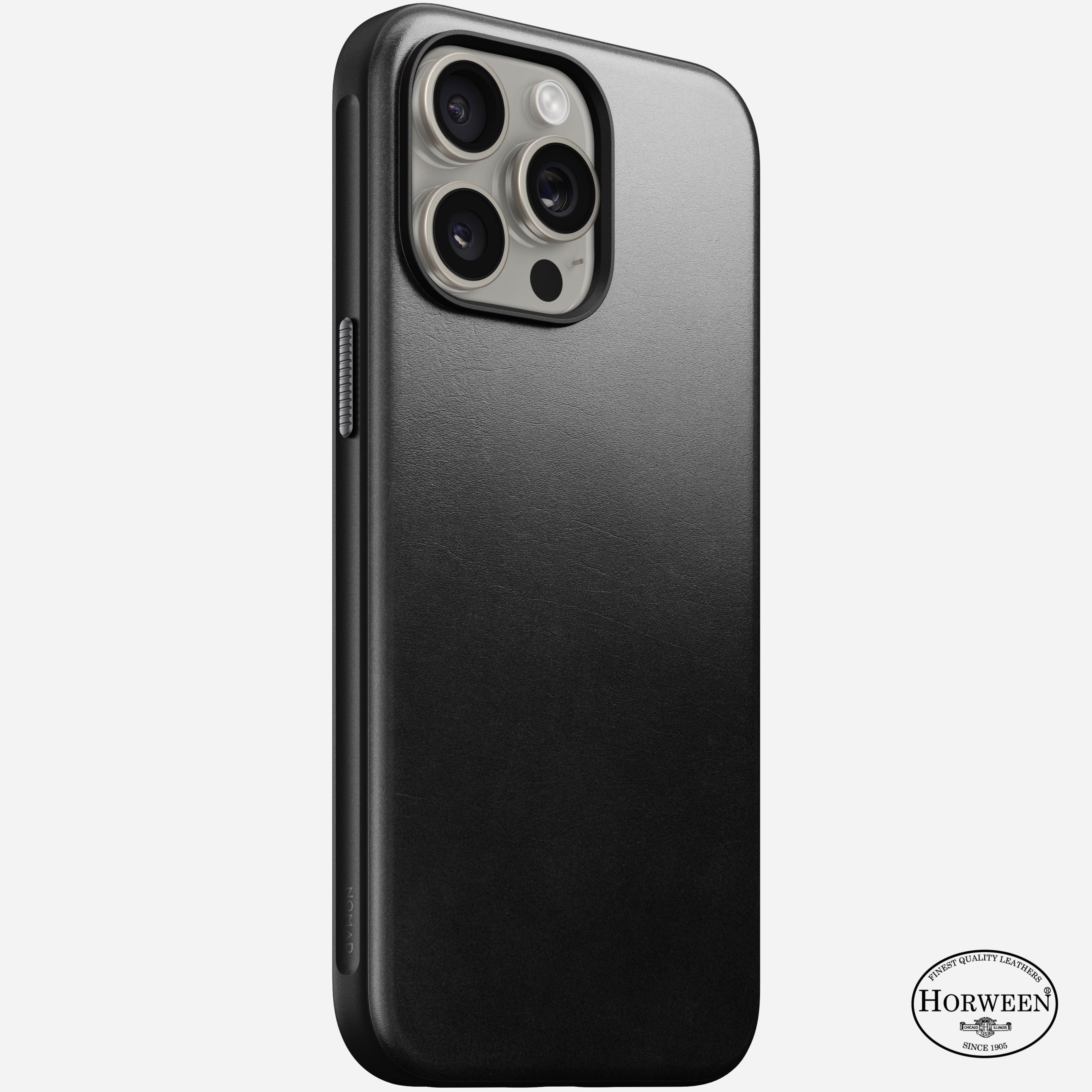 Modern Leather Case - iPhone 15 Pro Max | Black | Horween® | NOMAD®