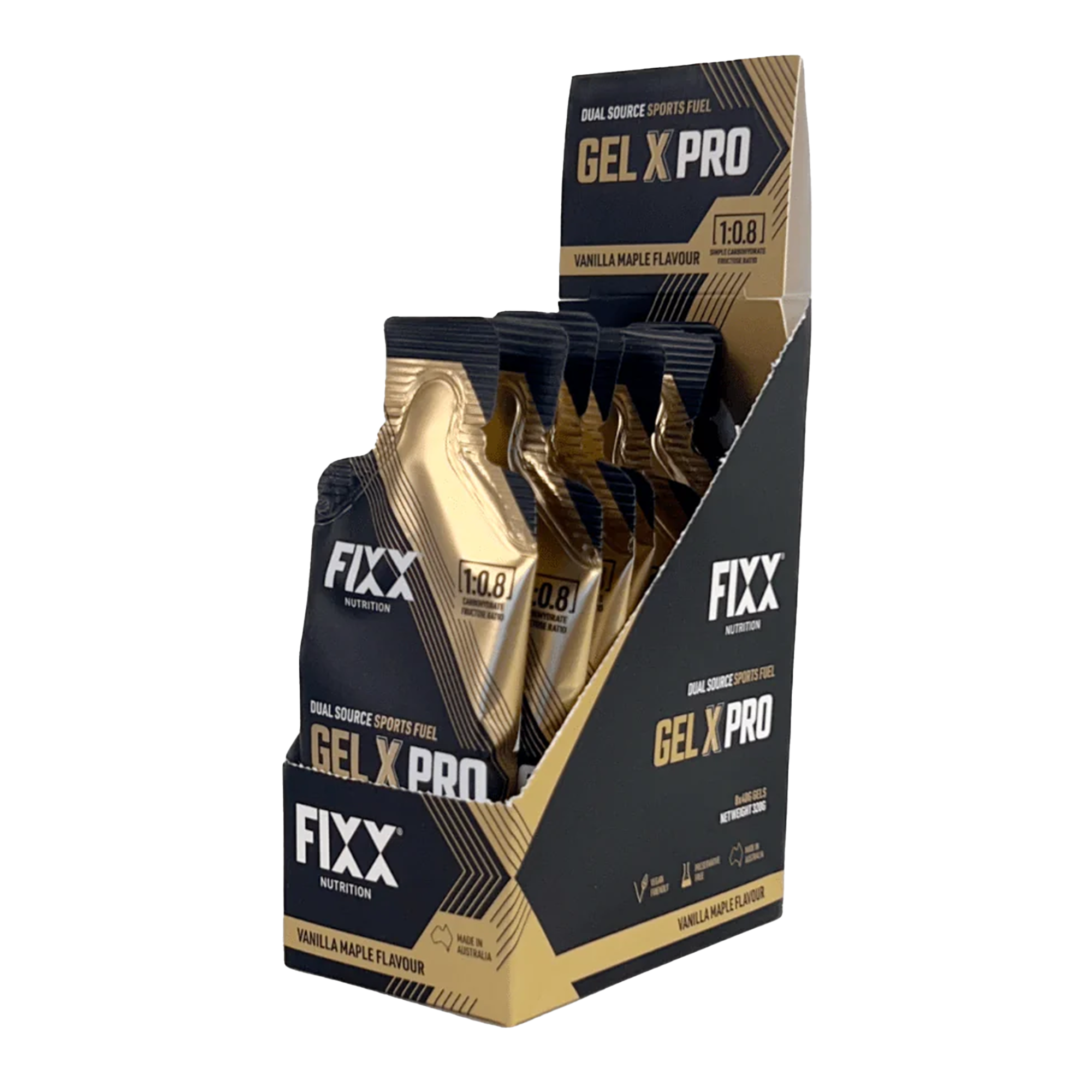 Fixx Nutrition Gel X Pro | Dual Carb Energy Gel for Endurance