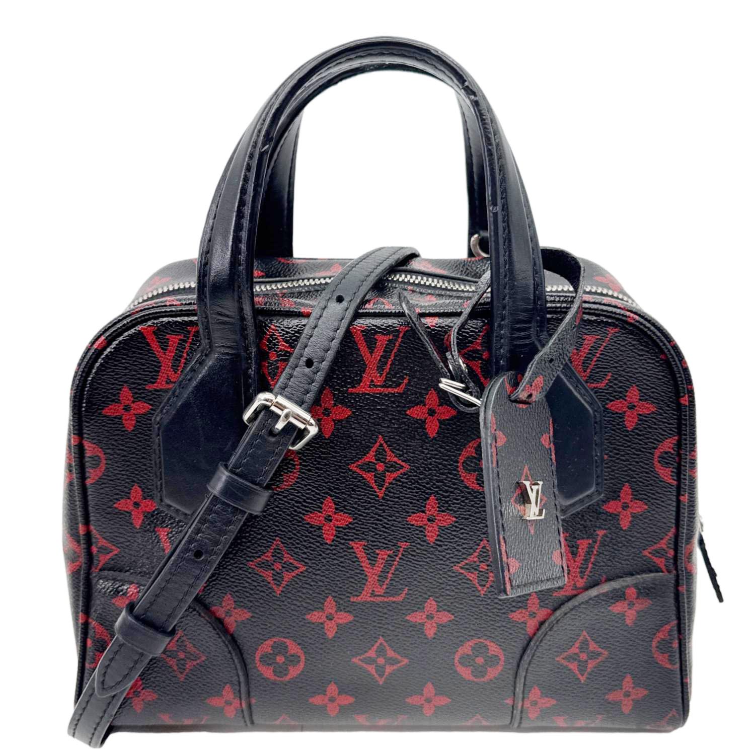 LOUIS VUITTON Dora BB Monogram Infrarouge Shoulder Bag Red