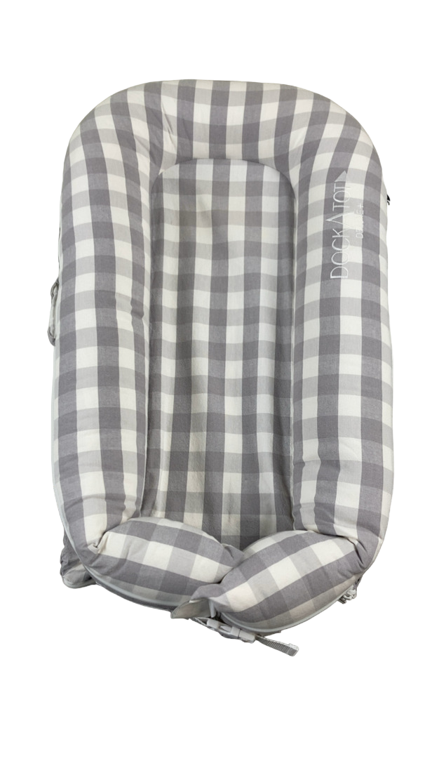 DockATot Deluxe+ Dock, Stone Gingham