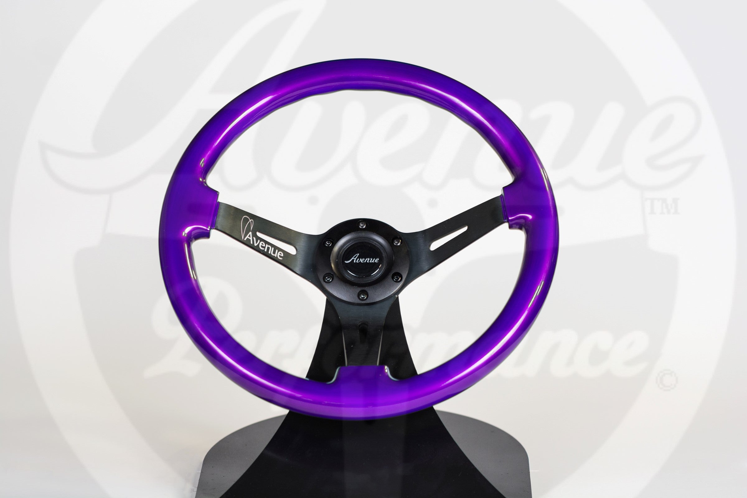 AVENUE ELECTRIC PURPLE/ BLACK SPOKES STEERING WHEEL – Avenue