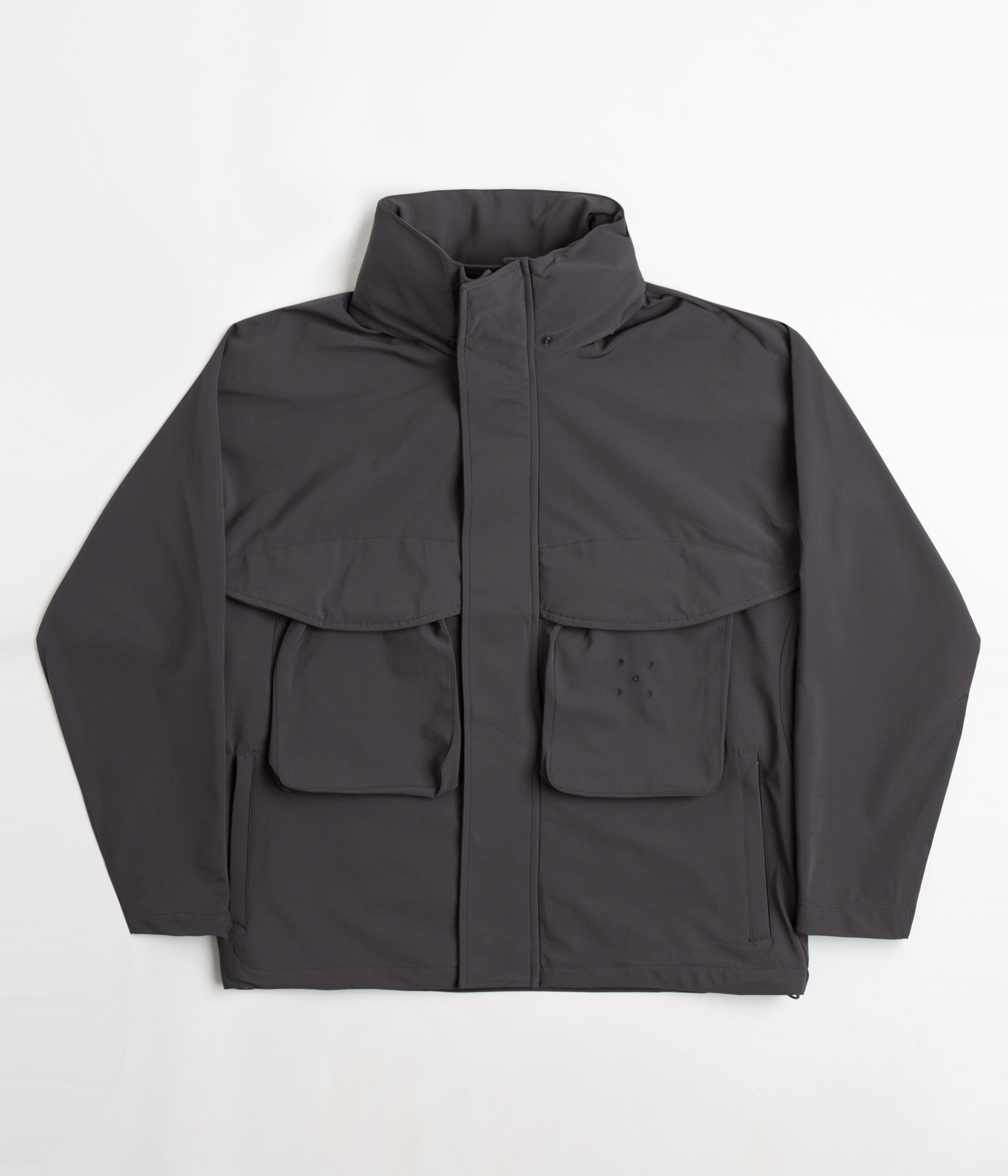 Pop Trading Company Shell Jacket - Charcoal | Flatspot