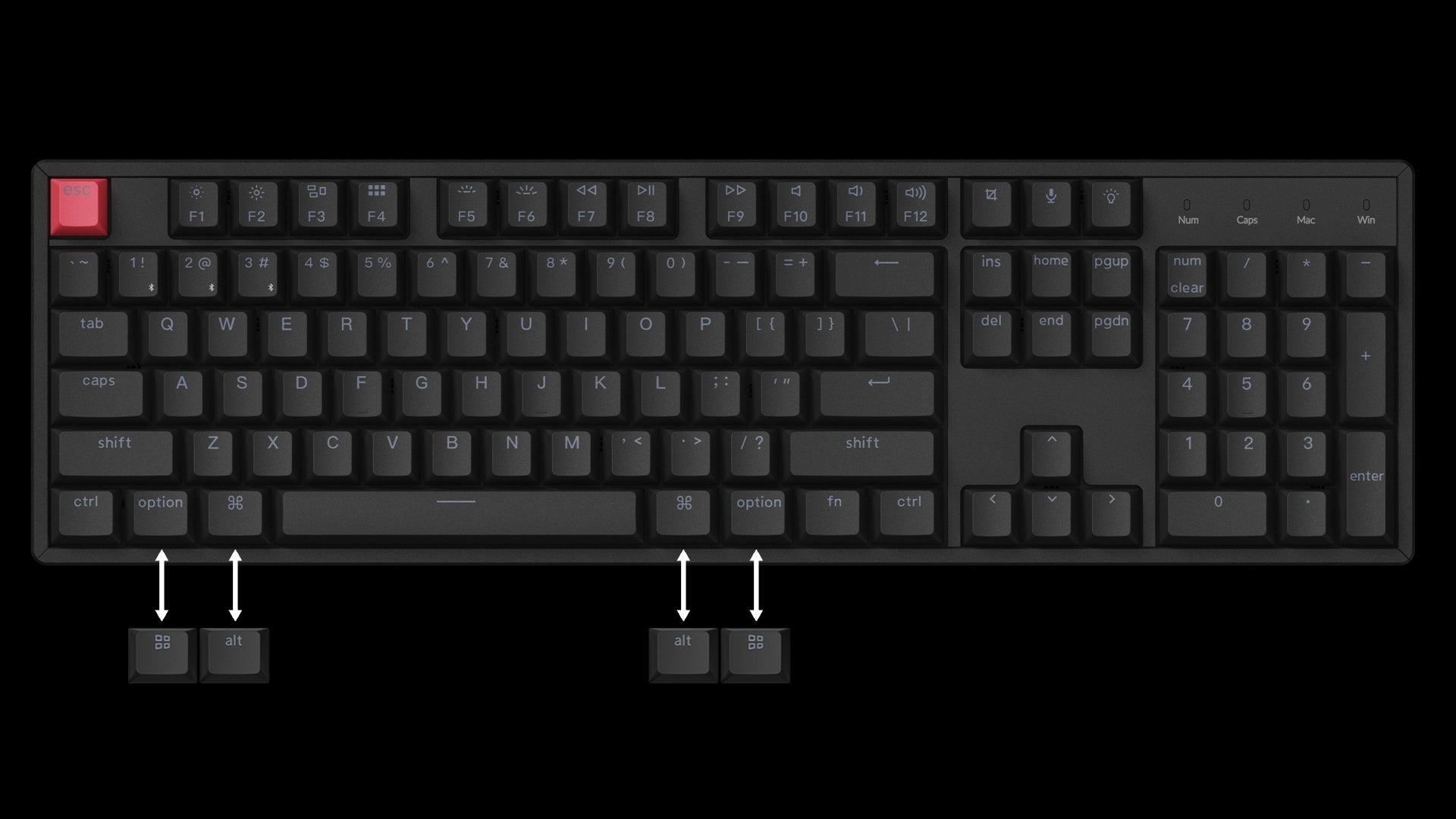 Keychron K10 QMK Wireless Mechanical Keyboard (Version 2) Keychron