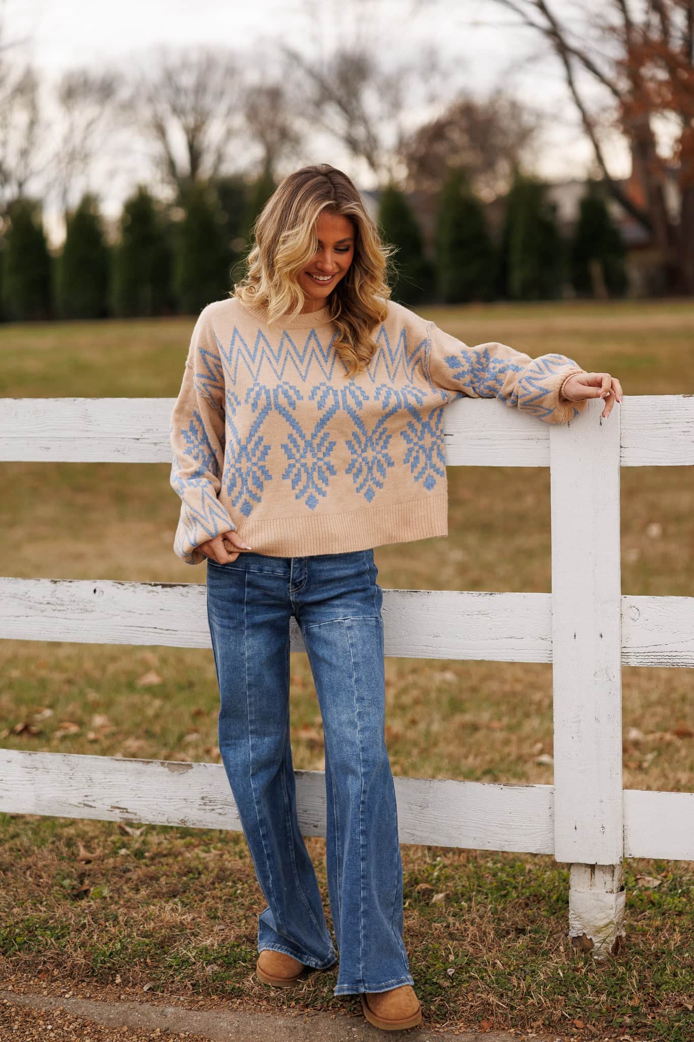 Through The Grid Knit Top