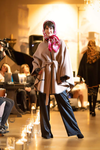 Alesia C. Proves Winter Is Better With A Luxury Cape-Coat