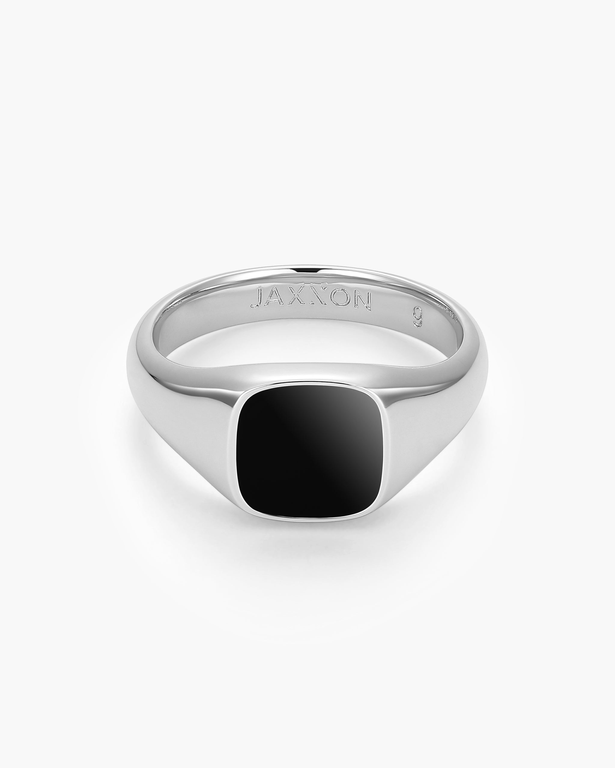 Square Signet Ring - Silver Men's Signet Ring - JAXXON