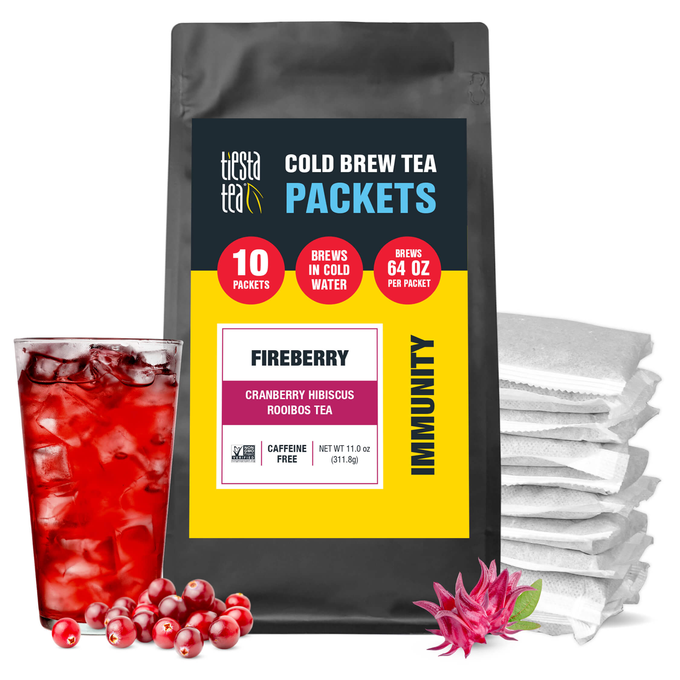 Passion Berry Jolt Cold Brew Tea Packets (Raspberry Passion Fruit