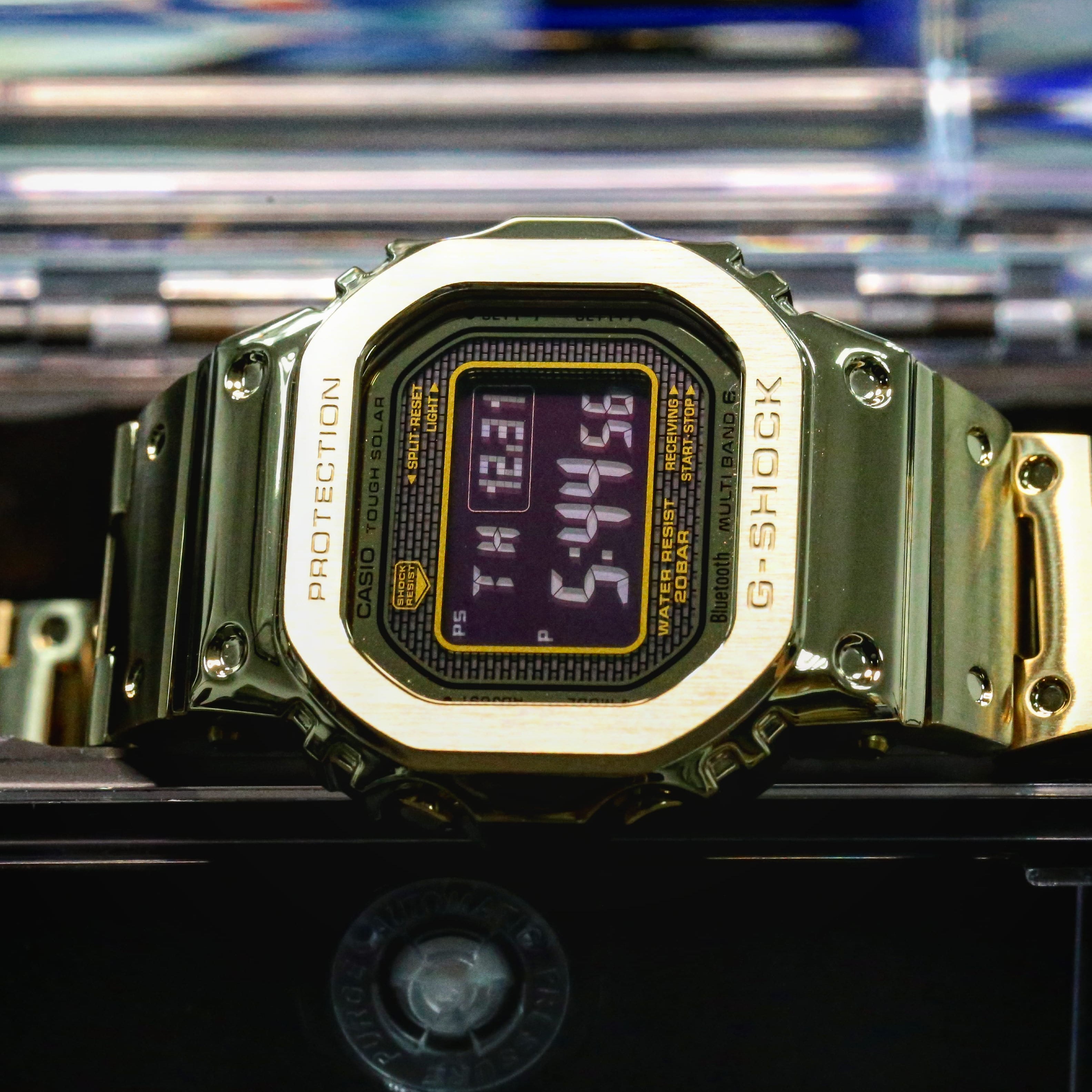 Casio G-Shock Full Metal Square Face Tough Solar Gold GMW-B5000GD
