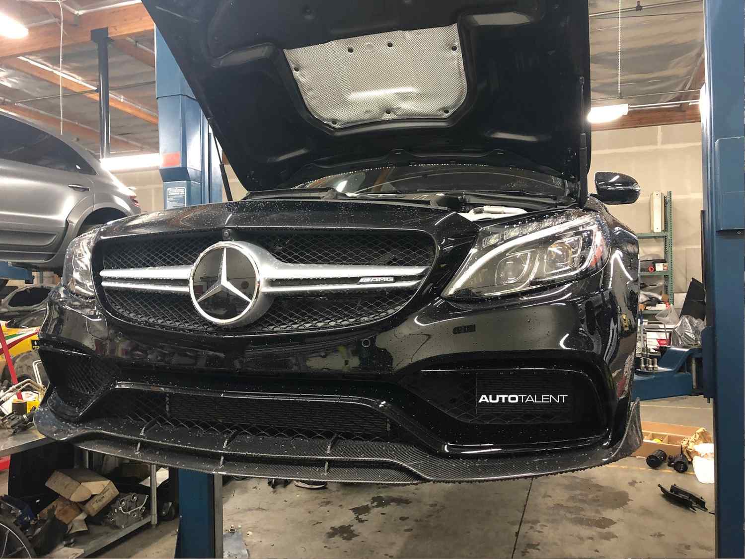 Mercedes W205 C63S AMG with new KW Height Adjustable Spring kit