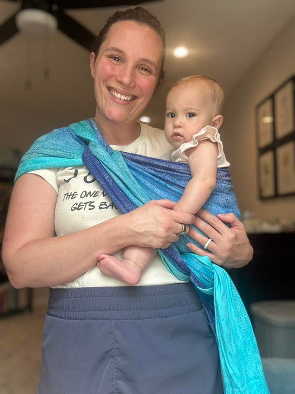 Oscha Ocean Woven Baby Wrap | Luxury – Little Zen One
