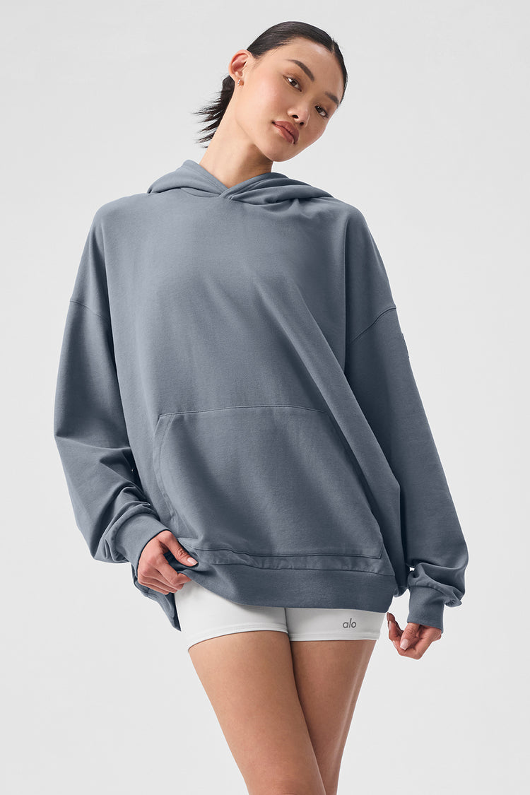 Double Take Hoodie - Steel Grey | ALO
