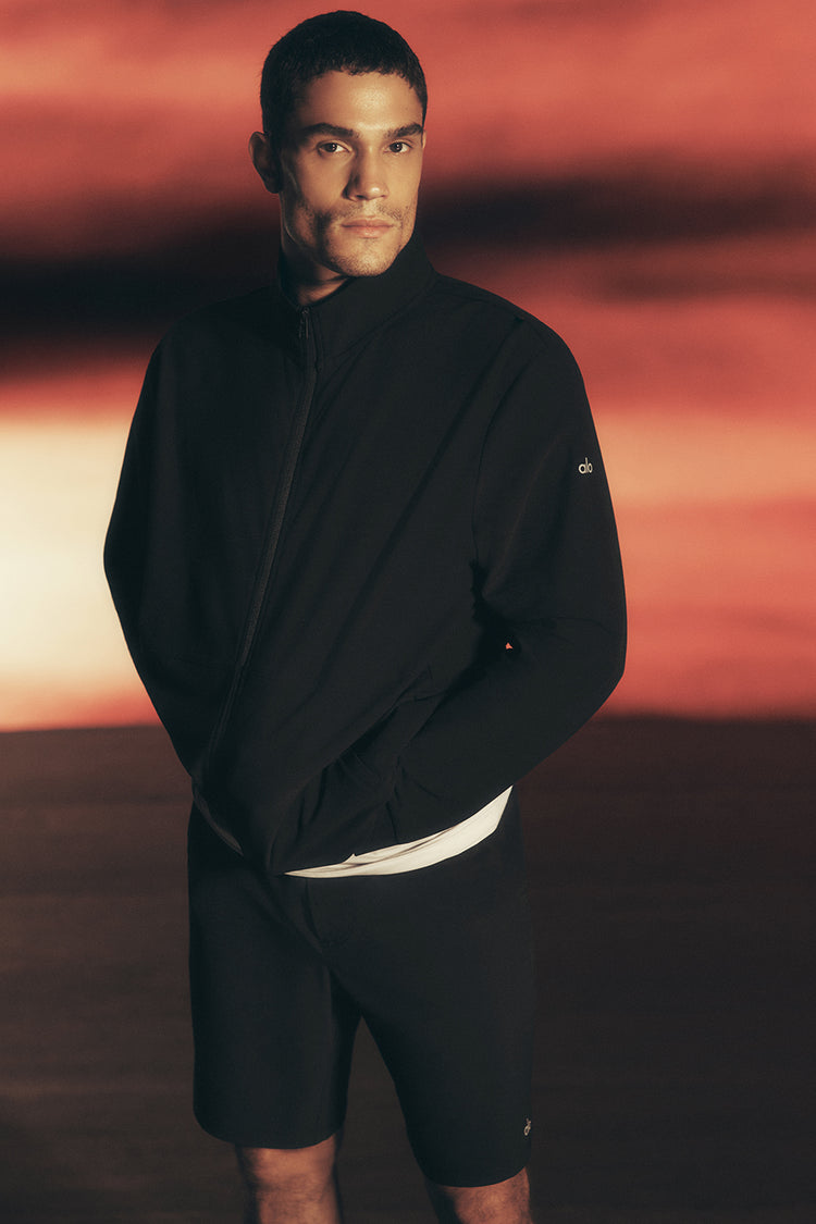 Conquer Max Mock Neck Full Zip - Black | ALO