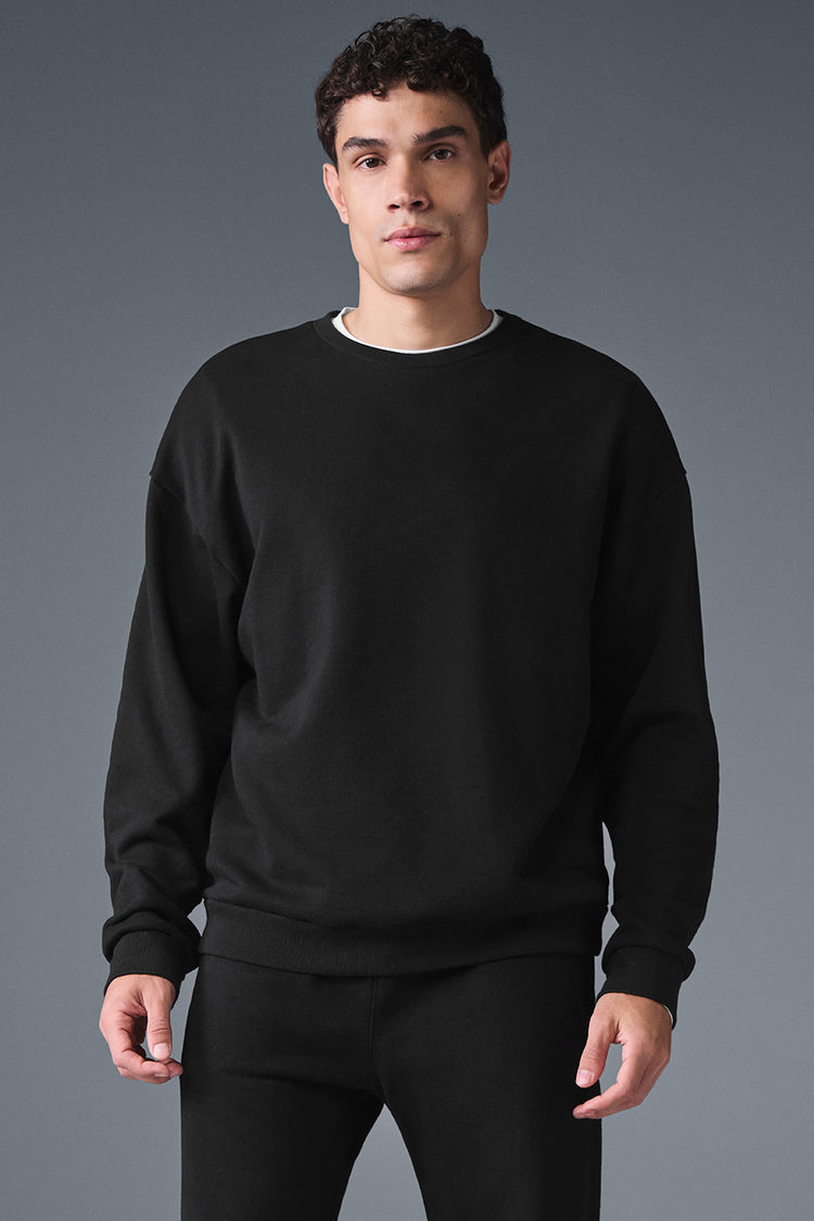 Chill Crew Neck Pullover - Black | ALO