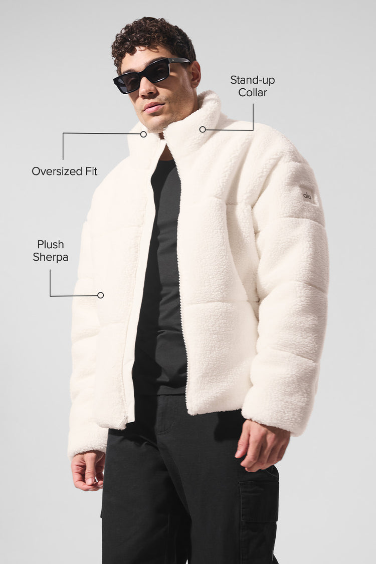 Sherpa Stage Puffer - Ivory | ALO