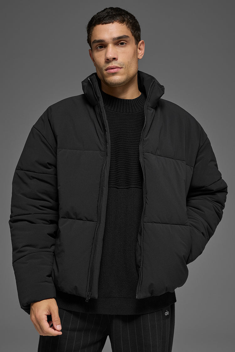 Stretch Woven Street Puffer - Black | ALO