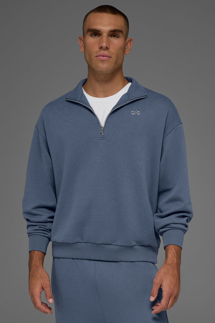 Accolade 1/4 Zip Pullover - Bluestone | ALO