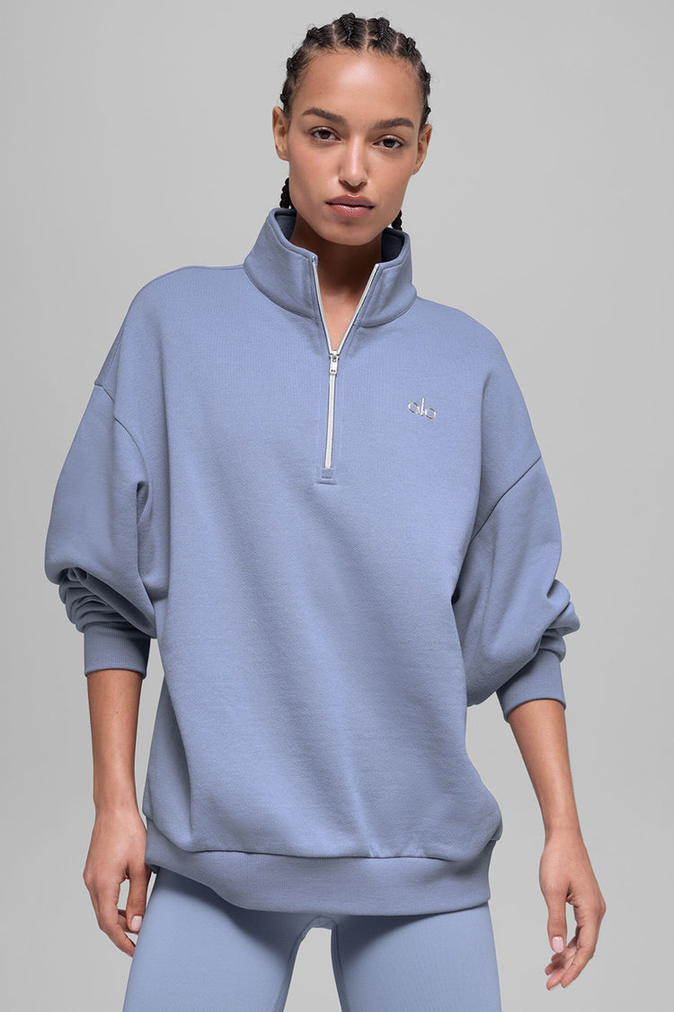 Accolade 1/4 Zip Pullover - Winter Frost | ALO