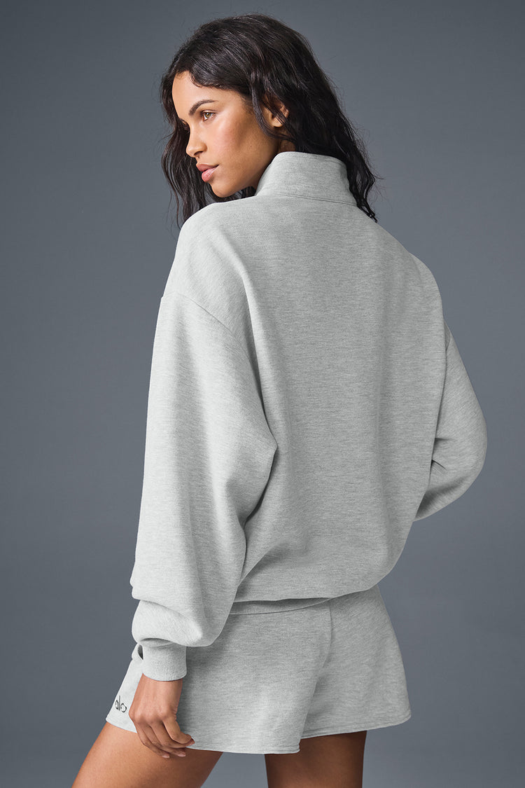 Accolade 1/4 Zip Pullover - Athletic Heather Grey | ALO