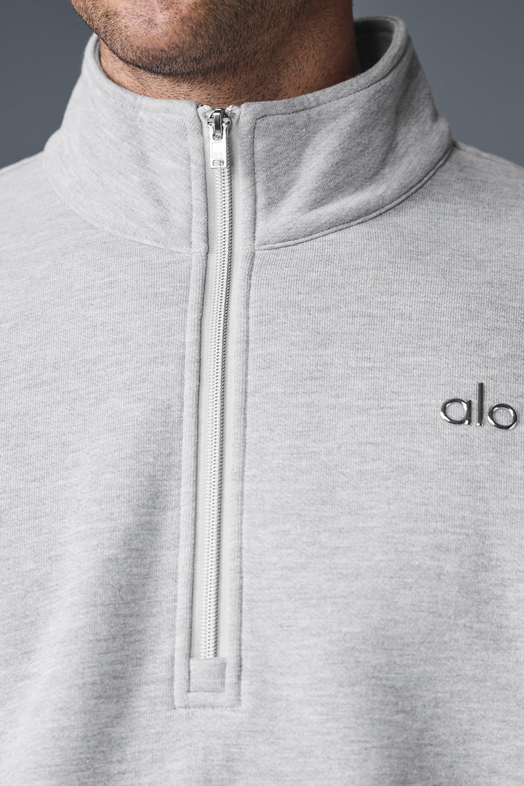 Accolade 1/4 Zip Pullover - Athletic Heather Grey | ALO