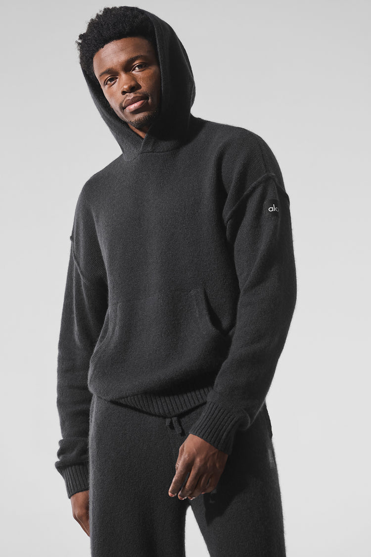 Wool Cashmere New Class Hoodie - Black | ALO
