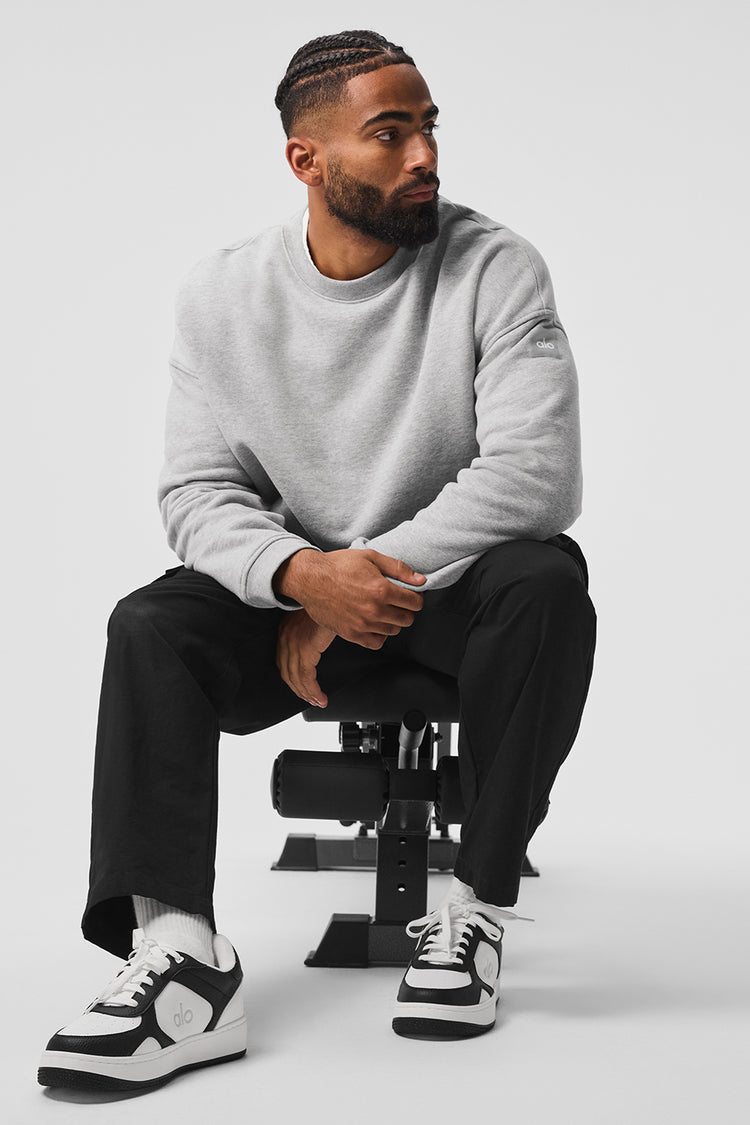 Renown Heavy Weight Crew Neck Pullover - Athletic Heather Grey | ALO