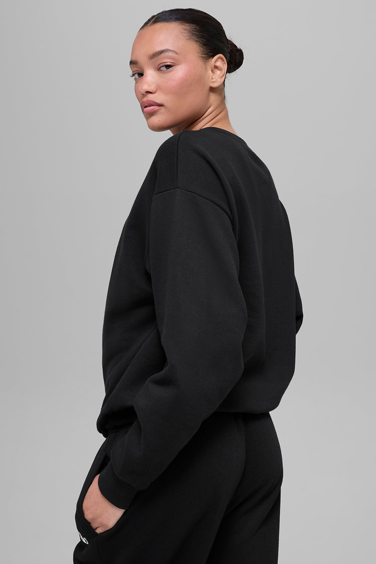 Accolade Crew Neck Pullover - Black | ALO