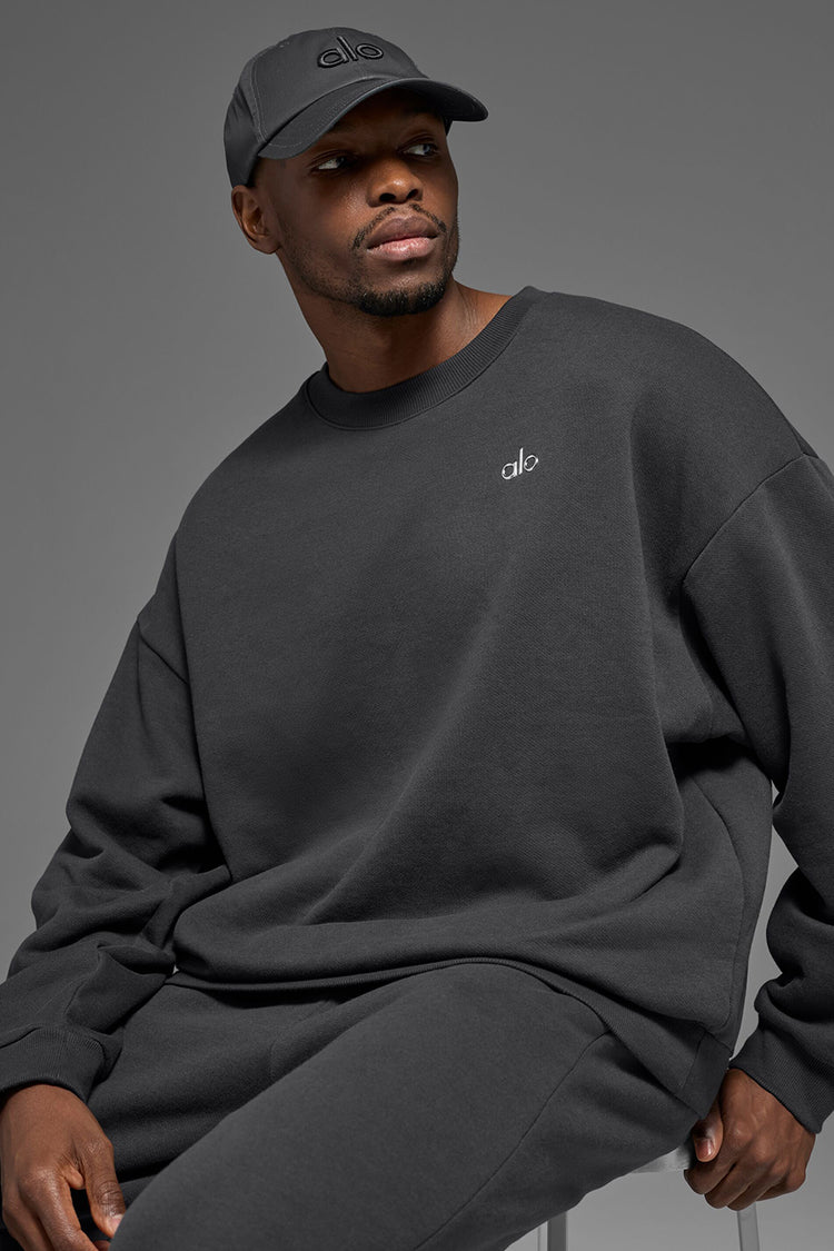 Accolade Crew Neck Pullover - Anthracite | ALO