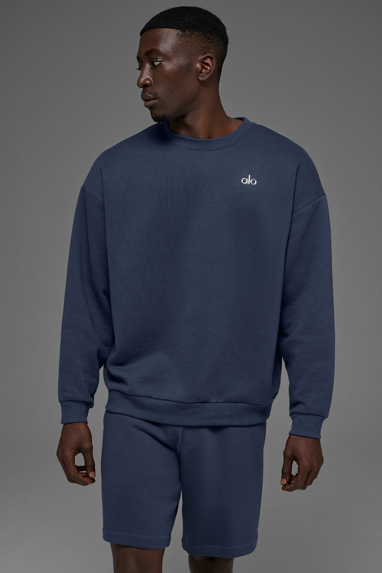 Accolade Crew Neck Pullover - Navy | ALO