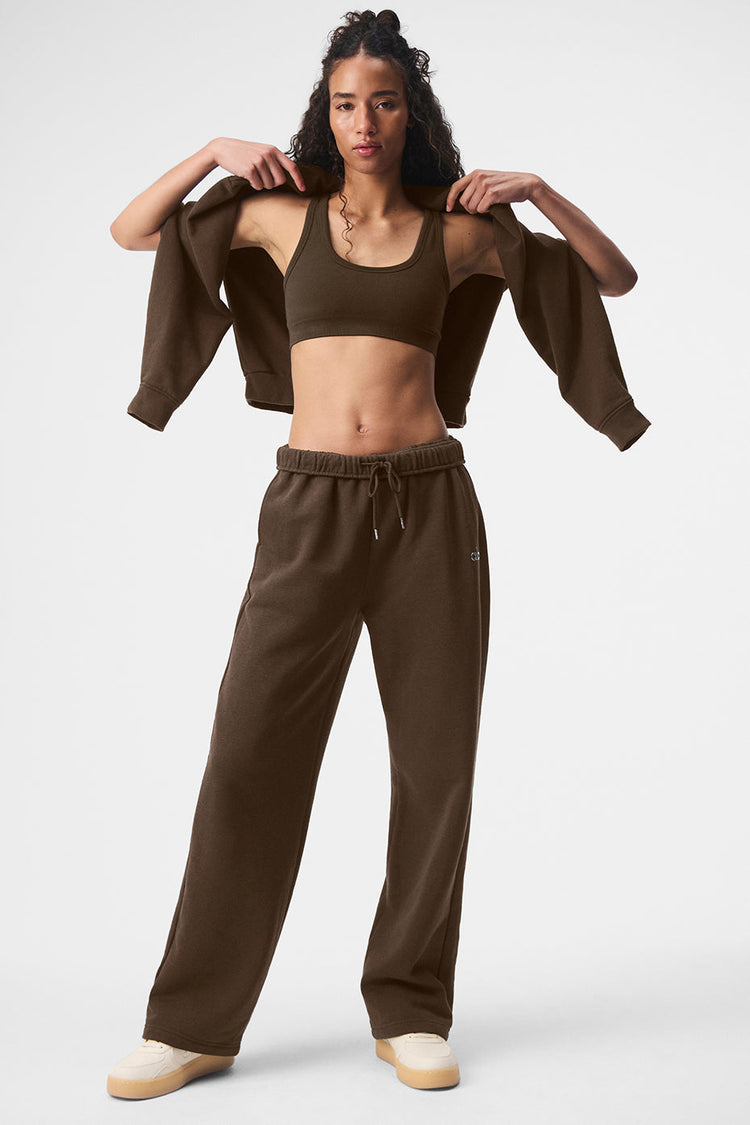 Accolade Straight Leg Sweatpant - Espresso | ALO
