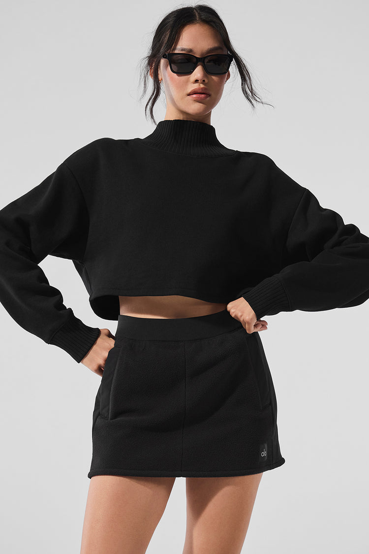 Cropped Serenity Coverup - Black | ALO