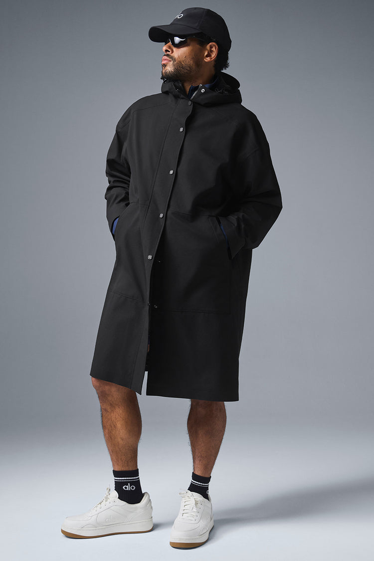 Rain Or Shine Long Coat - Black | ALO