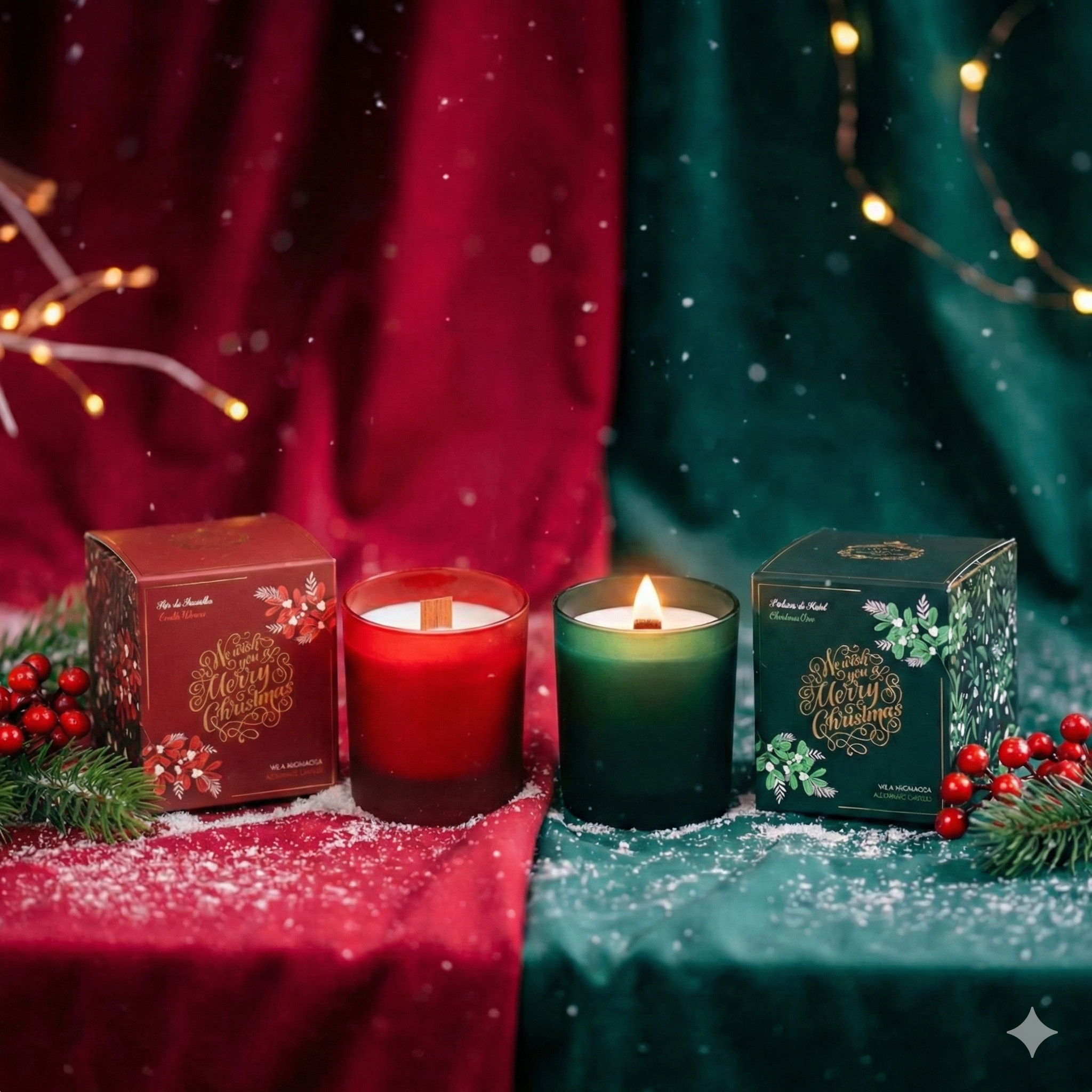 クリスマス キャンドル 200g / キャンドル 数量限定 エッセンシスデ